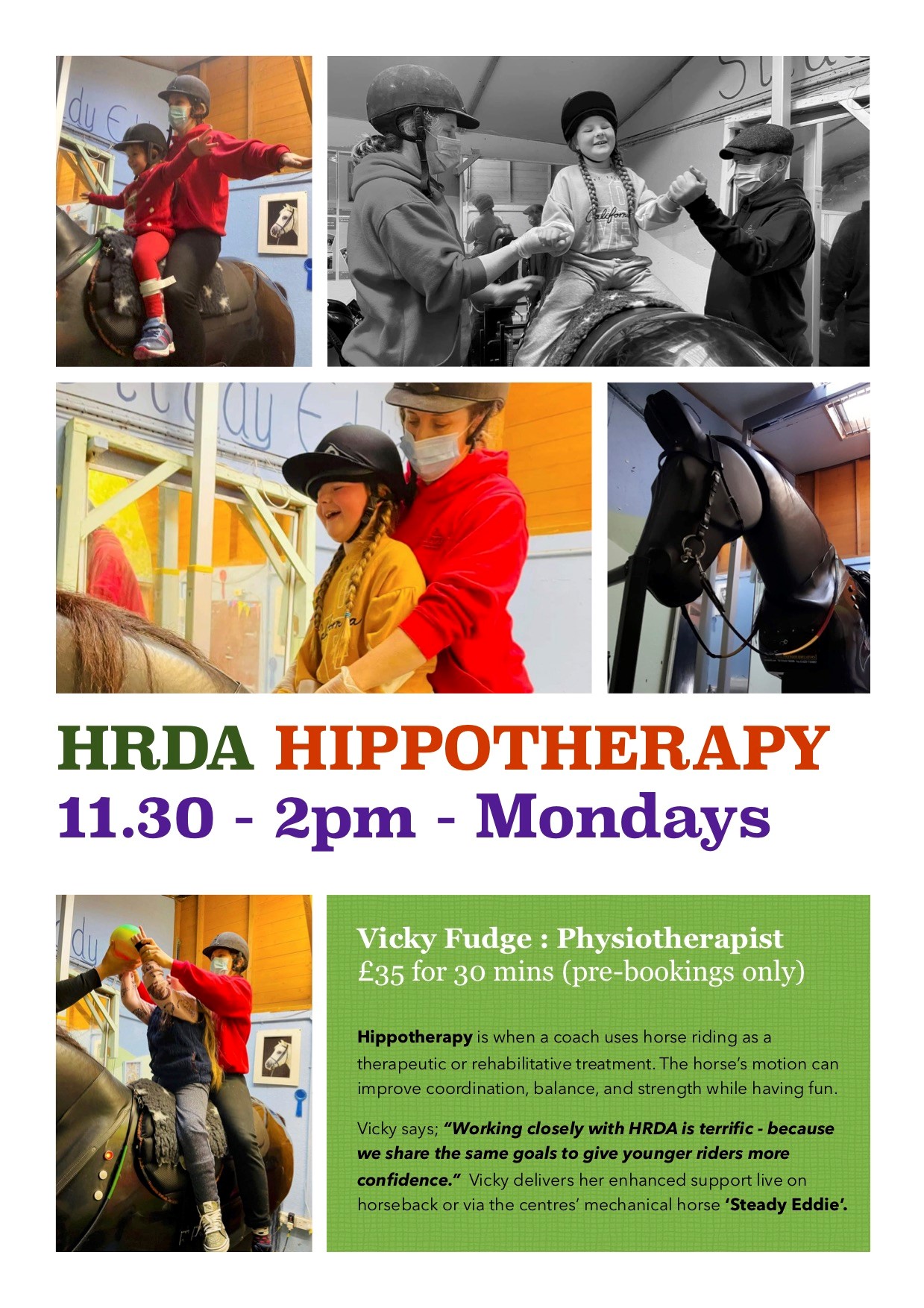 HIPPOTHERAPY RETURNS TO HRDA